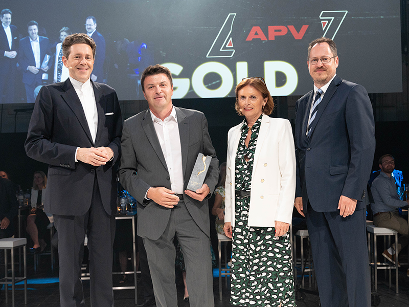 APV gewinnt Exportpreis in Gold 2022